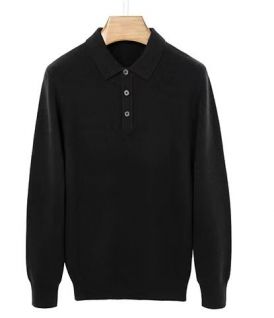 Sweater col Polo, Laine cachemire